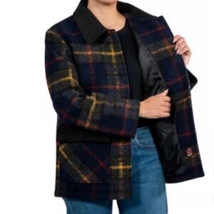 Pendleton Plaid Wool-Blend Jacket / Coat